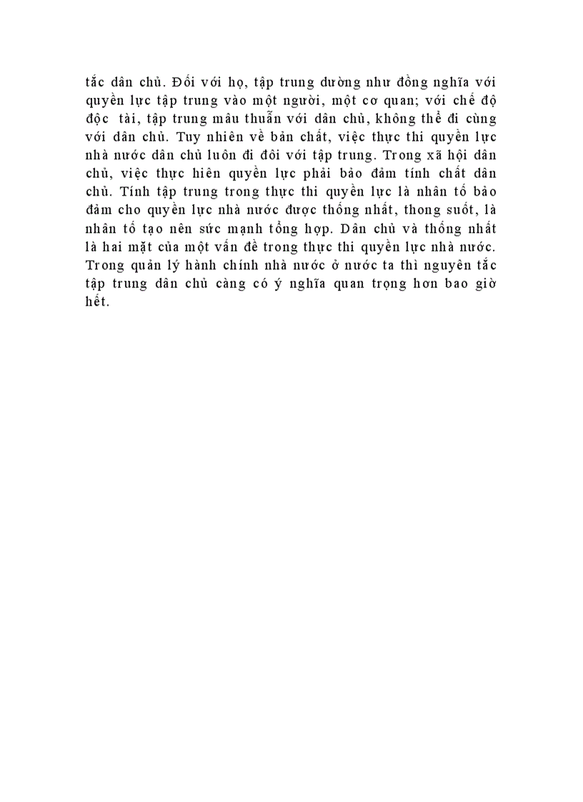 image for page Phân tích nguyên tắc tập trung dân chủ chỉ ra ý nghĩa của nguyên tắc này trong quản lý hành chính nhà nước ở Việt Nam hiện nay