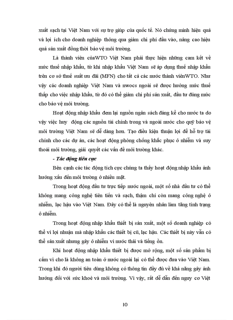 image for page Tác động của hội nhập kinh tế đến bảo vệ môi trường bằng pháp luật trong các lĩnh vực nhập khẩu