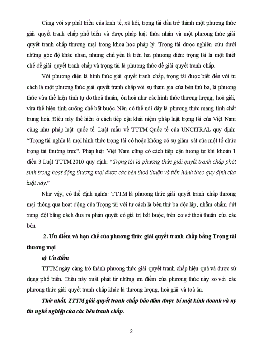 image for page Trọng tài thương mại một hình thức giải quyết tranh chấp thương mại