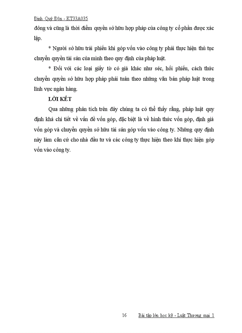 image for page Góp vốn và chuyển quyền sở hữu vốn góp vào công ty