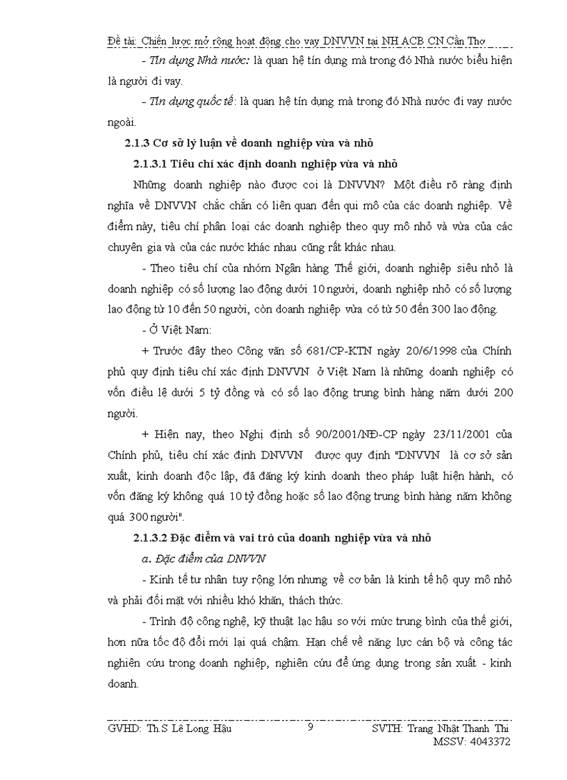 image for page Chiến lược mở rộng hoạt động cho vay doanh nghiệp vừa và nhỏ tại Ngân hàng Á Châu chi nhánh Cần Thơ