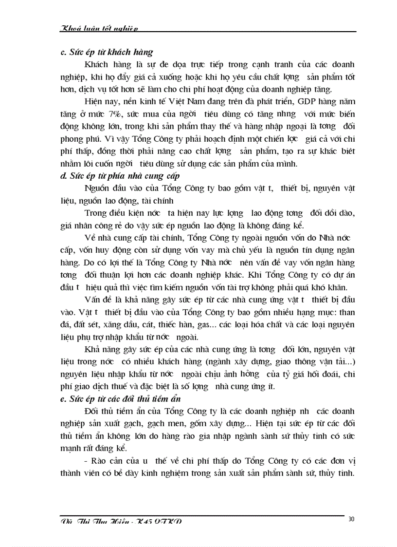 image for page Chiến lược kinh doanh của Tổng công ty Sành sứ Thủy tinh Công nghiệp