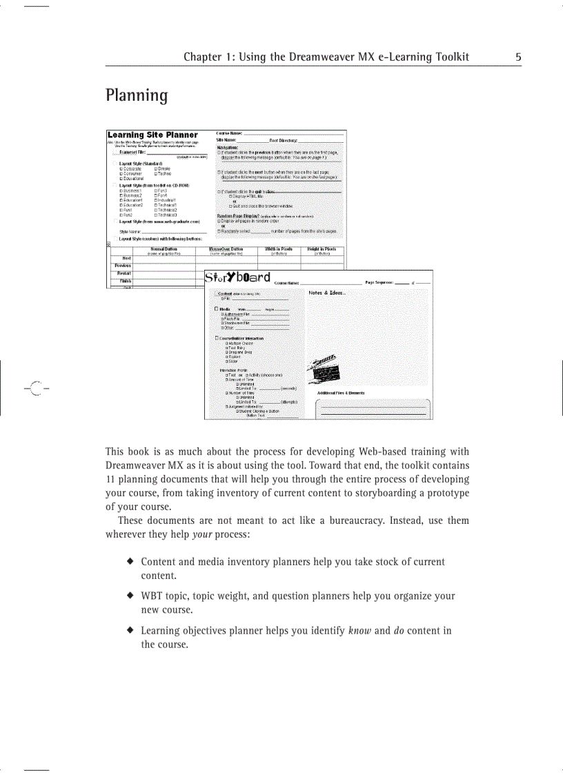 image for page Dreamweaver mx e learning toolkit