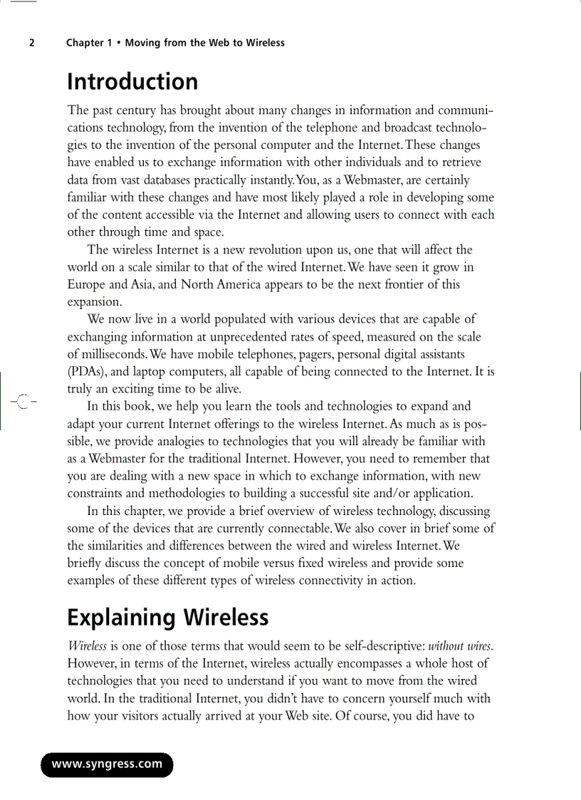 image for page Webmasters Guide to the Wireless Internet