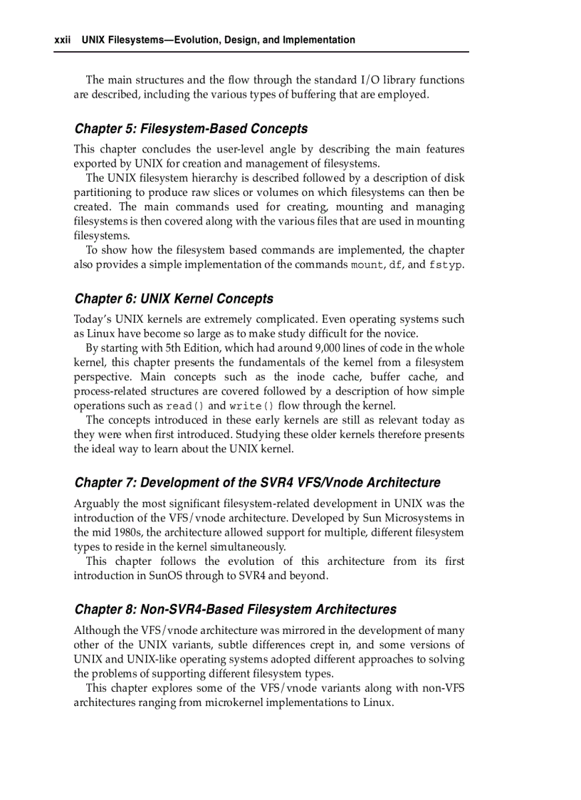 image for page Unix filesystems Evolution design and implementation