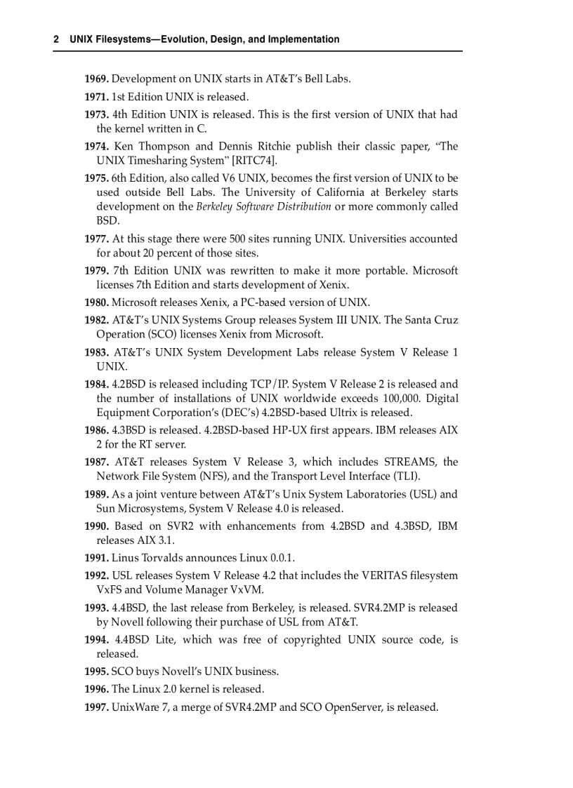 image for page Unix filesystems Evolution design and implementation