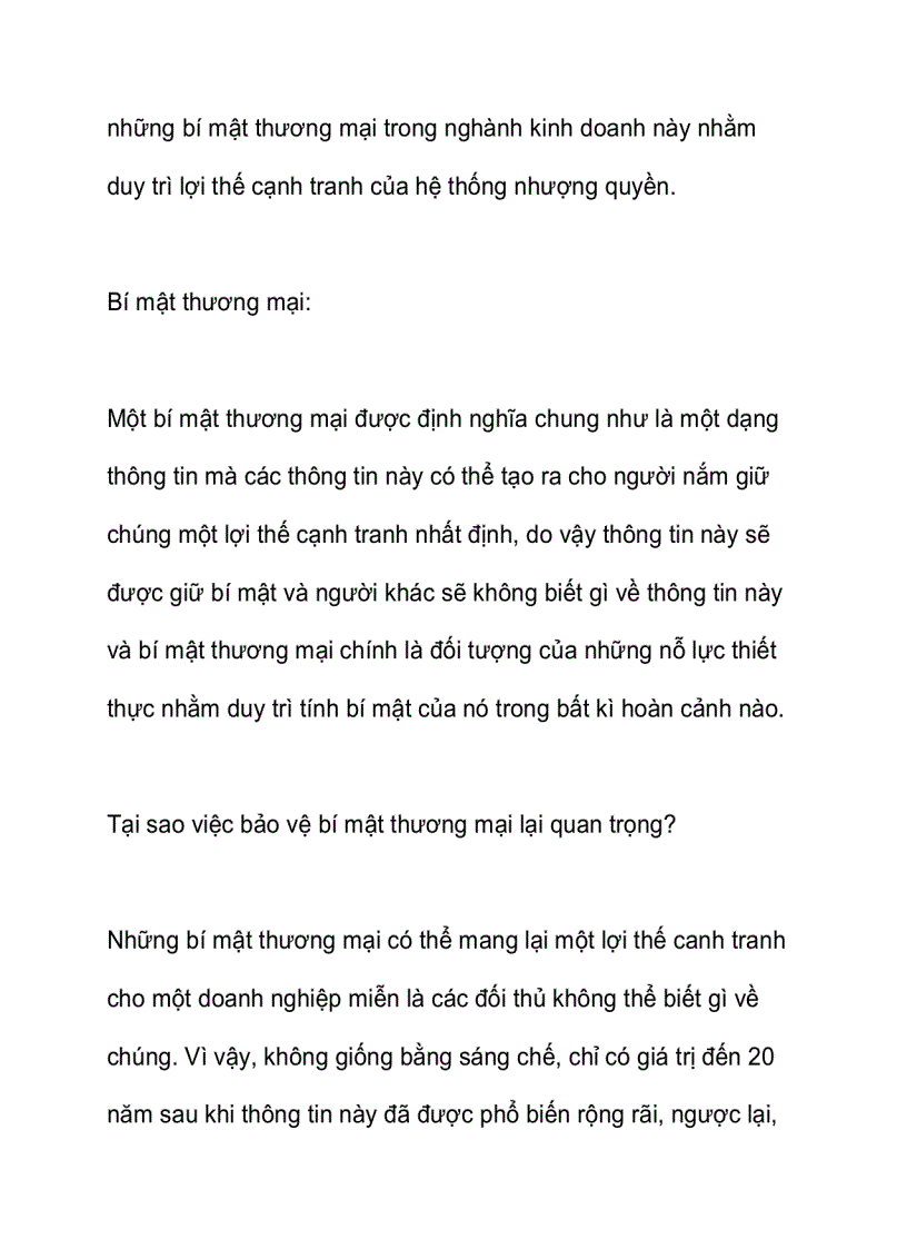 image for page Bảo vệ bí mật thương mại trong nhượng quyền