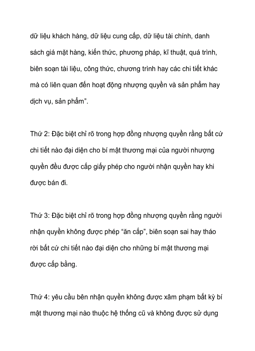 image for page Bảo vệ bí mật thương mại trong nhượng quyền