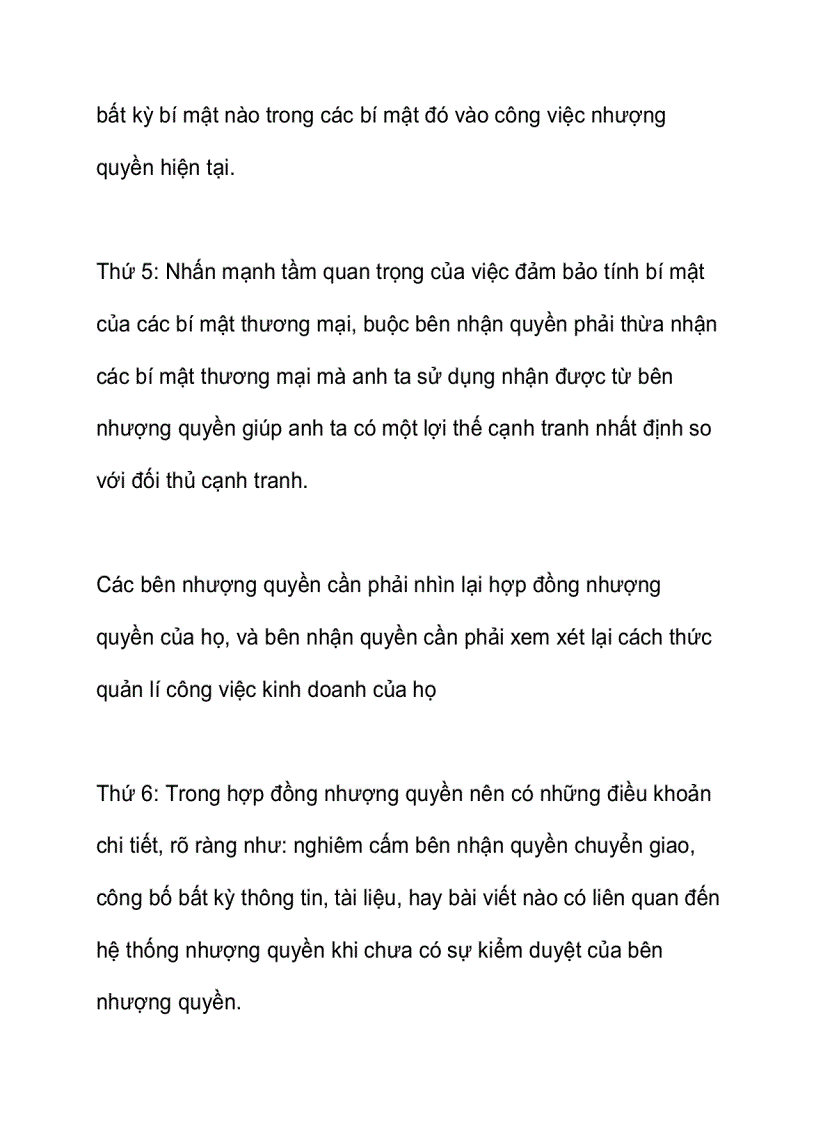 image for page Bảo vệ bí mật thương mại trong nhượng quyền