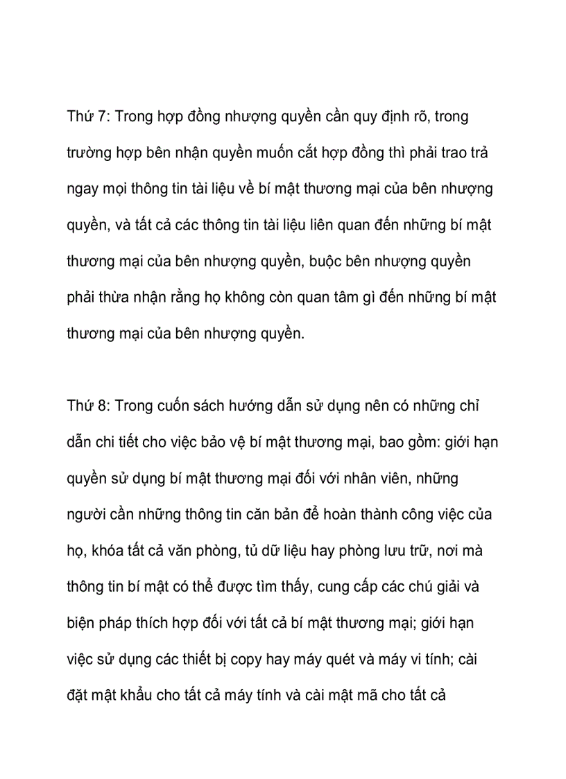 image for page Bảo vệ bí mật thương mại trong nhượng quyền