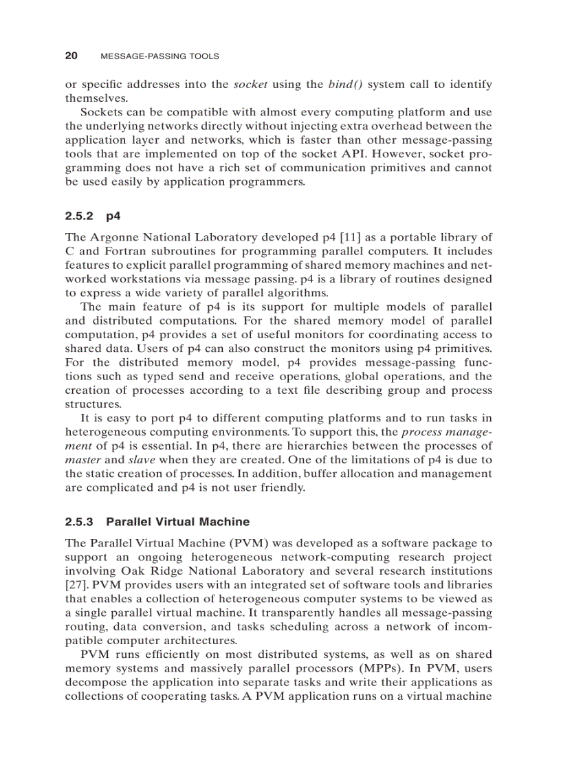image for page Tools and environments for parallel and distributed