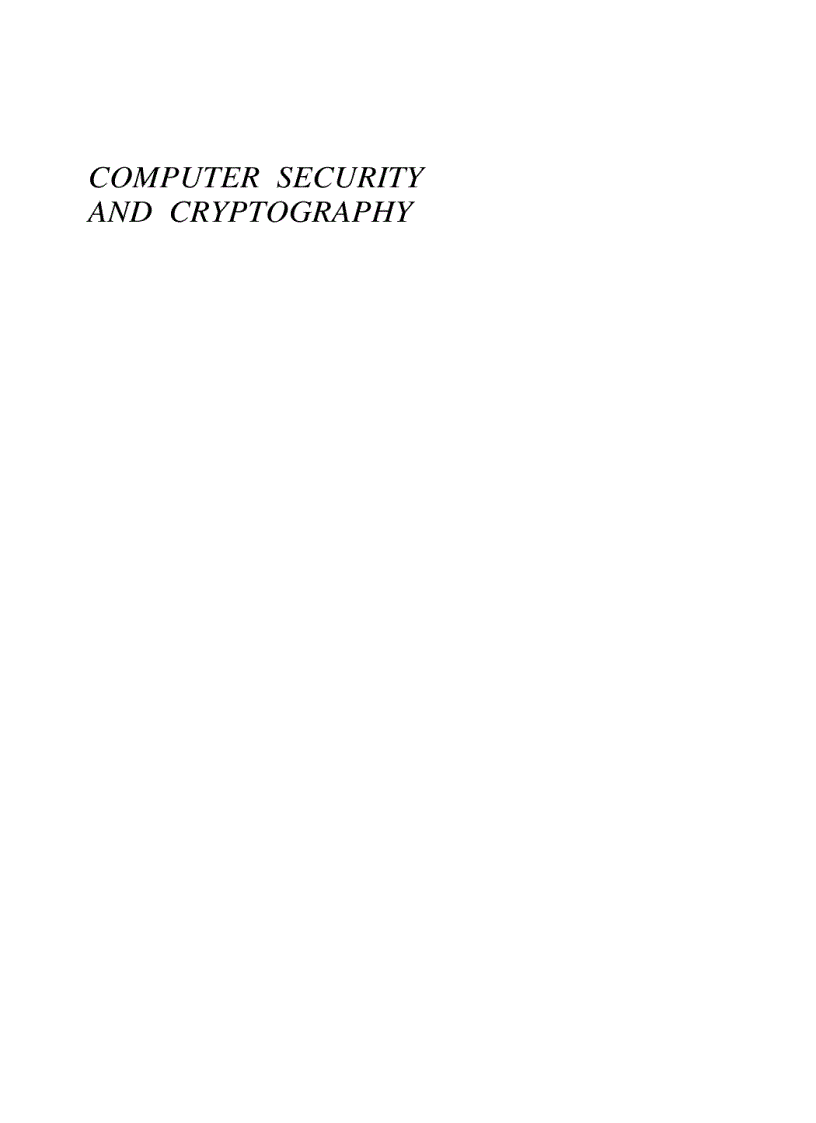 image for page Computer security and cryptography