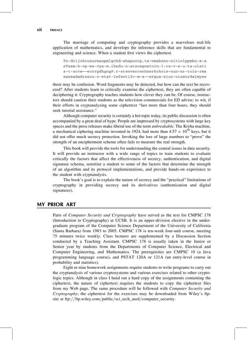 image for page Computer security and cryptography