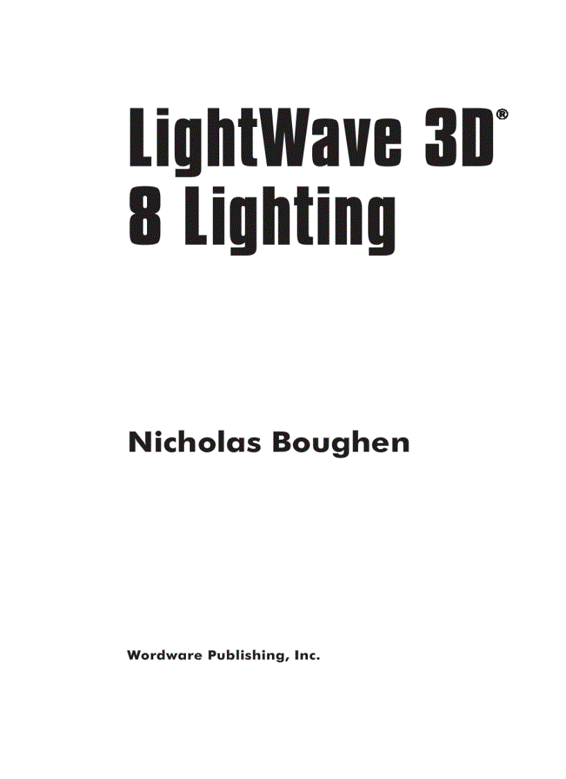 image for page Lightwave 3d 8 lighting