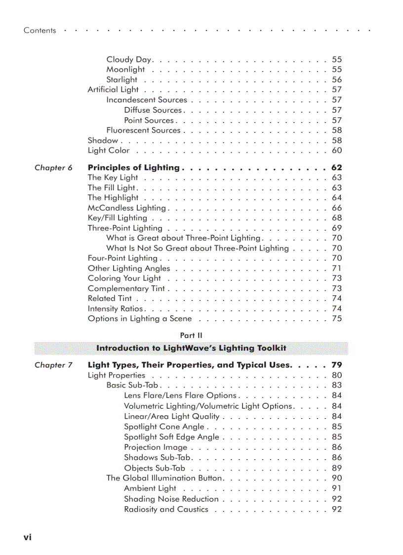 image for page Lightwave 3d 8 lighting