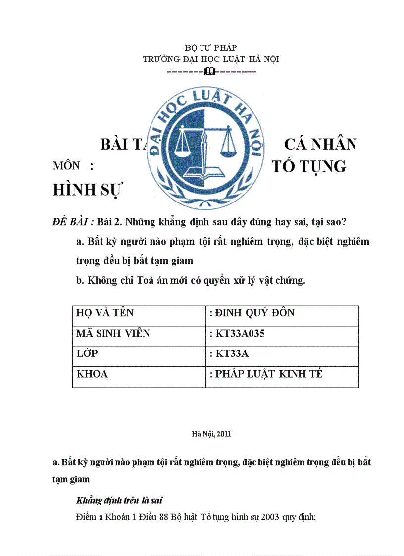 image for page Tố tụng hình sự khẳng định đúng sai