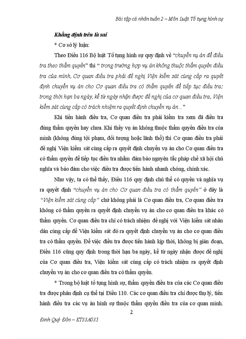 image for page Tố tụng hình sự khẳng định đúng sai 3