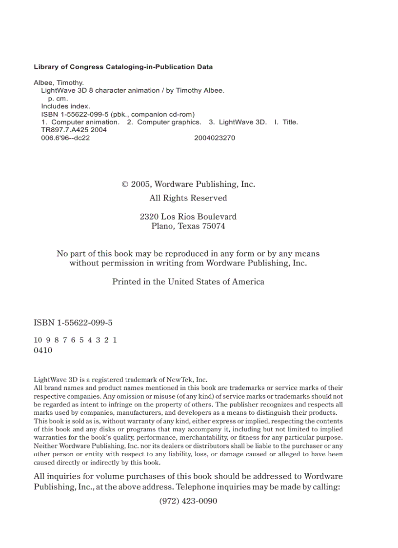 image for page Lightwave 3d character animation