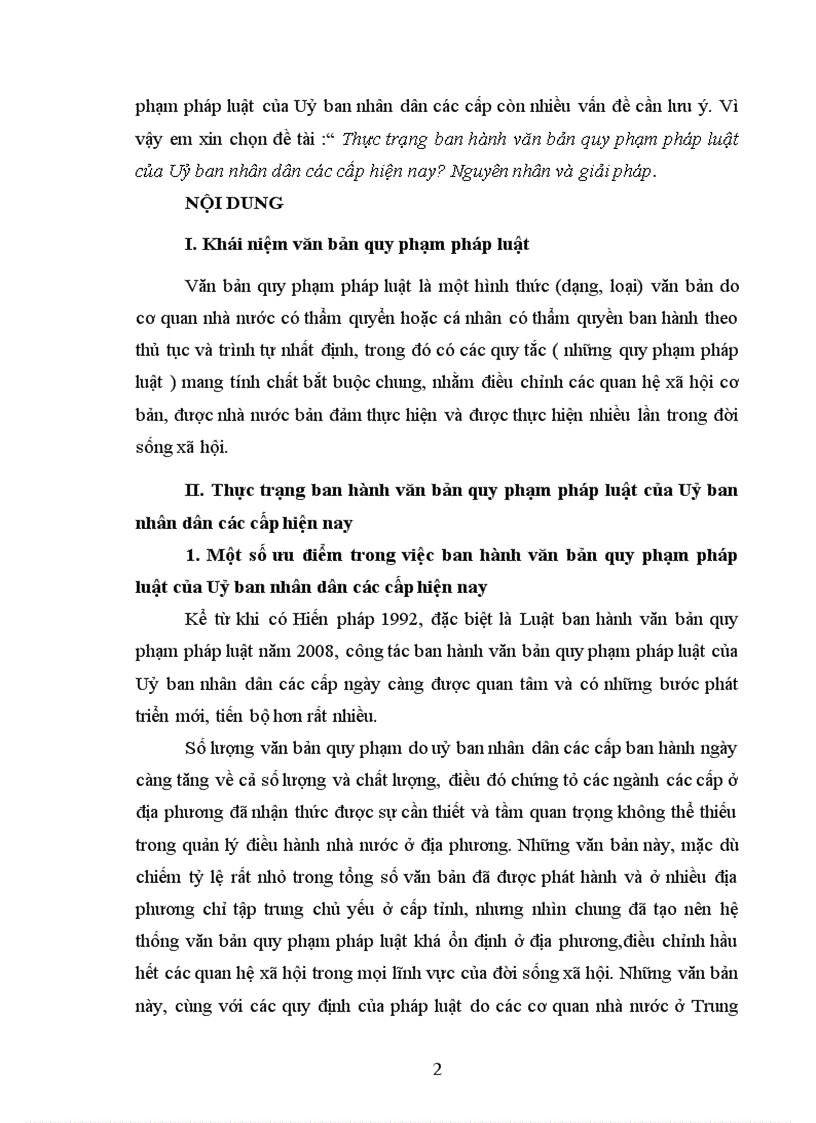 image for page Thực trạng ban hành văn bản quy phạm pháp luật của uỷ ban nhân dân các cấp hiện nay Nguyên nhân và giải pháp