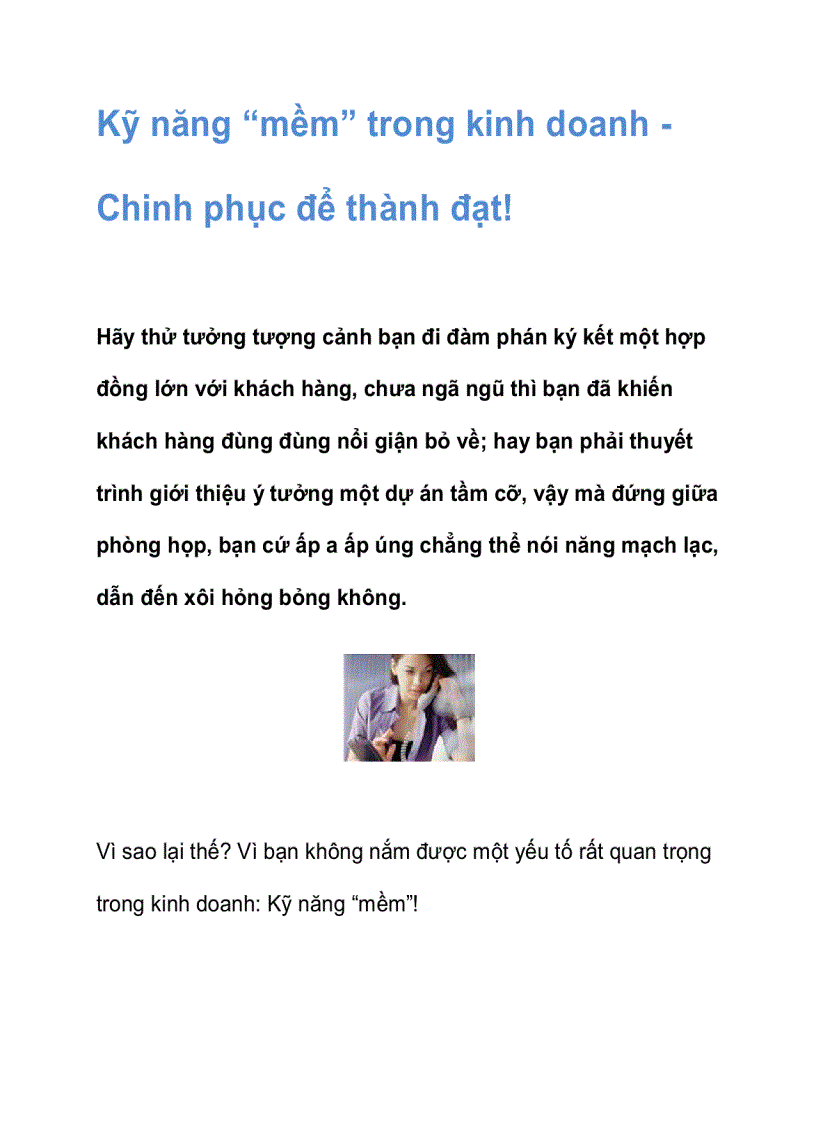 Chinh phục để thành công