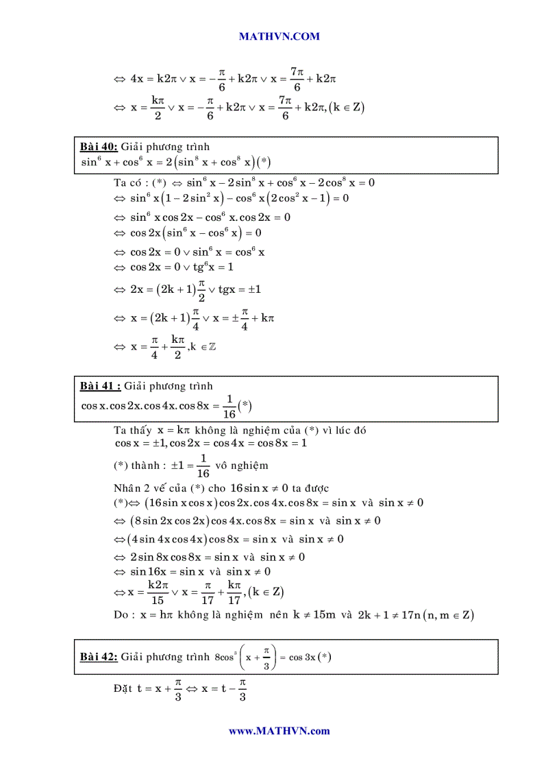 image for page Lượng giác lý thuyết và bài tập