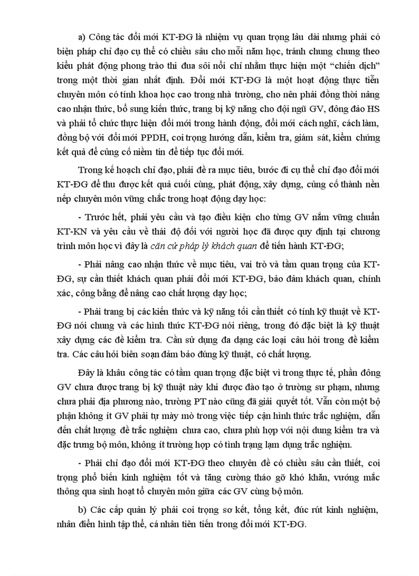 image for page TÀI LIỆU BỒI DƯỠNG CÁN BỘ QUẢN LÍ VÀ GIÁO VIÊN BIÊN SOẠN ĐỀ KIỂM TRA XÂY DỰNG THƯ VIỆN CÂU HỎI VÀ BÀI TẬP MÔN Hoá học CẤP TRUNG HỌC PHỔ THÔNG