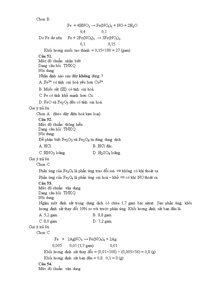 image for page TÀI LIỆU BỒI DƯỠNG CÁN BỘ QUẢN LÍ VÀ GIÁO VIÊN BIÊN SOẠN ĐỀ KIỂM TRA XÂY DỰNG THƯ VIỆN CÂU HỎI VÀ BÀI TẬP MÔN Hoá học CẤP TRUNG HỌC PHỔ THÔNG