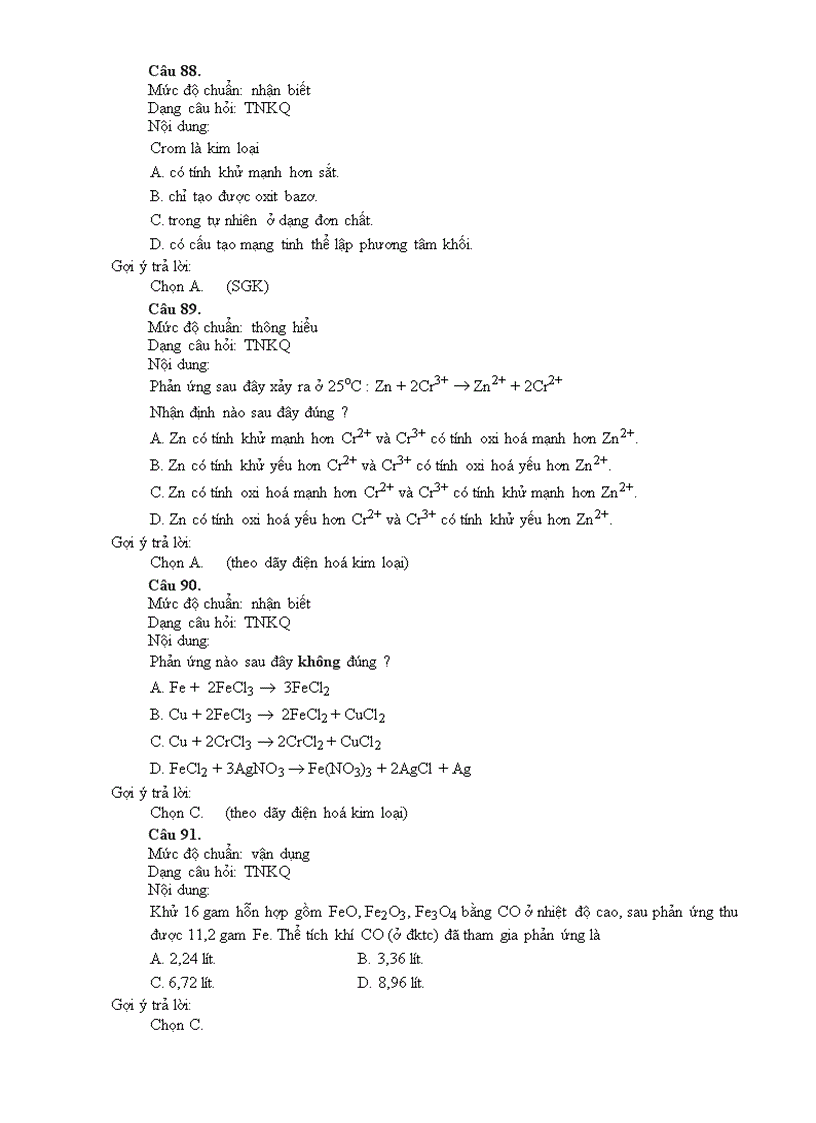 image for page TÀI LIỆU BỒI DƯỠNG CÁN BỘ QUẢN LÍ VÀ GIÁO VIÊN BIÊN SOẠN ĐỀ KIỂM TRA XÂY DỰNG THƯ VIỆN CÂU HỎI VÀ BÀI TẬP MÔN Hoá học CẤP TRUNG HỌC PHỔ THÔNG