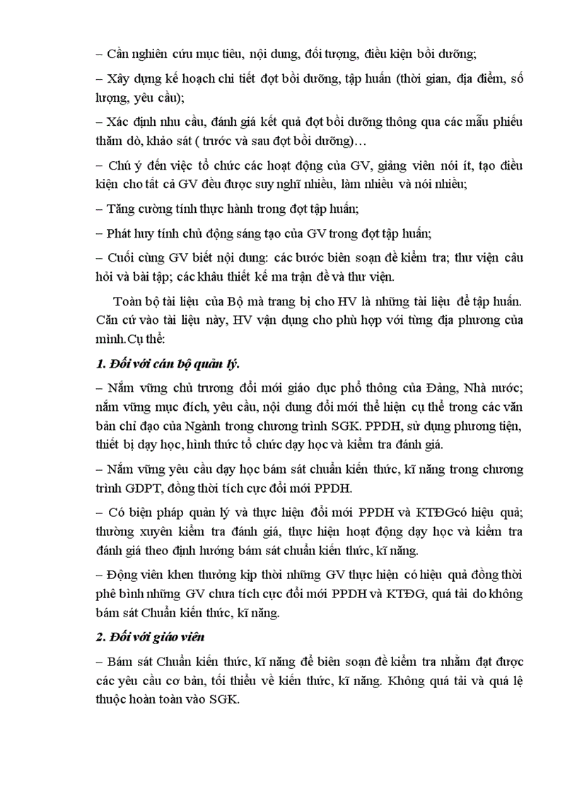 image for page TÀI LIỆU BỒI DƯỠNG CÁN BỘ QUẢN LÍ VÀ GIÁO VIÊN BIÊN SOẠN ĐỀ KIỂM TRA XÂY DỰNG THƯ VIỆN CÂU HỎI VÀ BÀI TẬP MÔN Hoá học CẤP TRUNG HỌC PHỔ THÔNG
