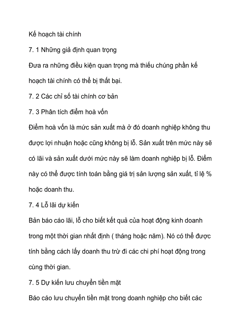 image for page Chủ đề và cơ cấu của một kế hoạch kinh doanh là gì