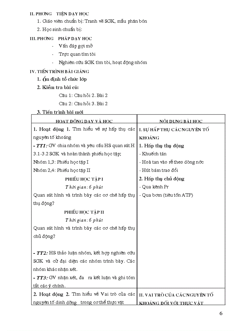 image for page Giáo án điện tử Sinh học 11 trọn bộ
