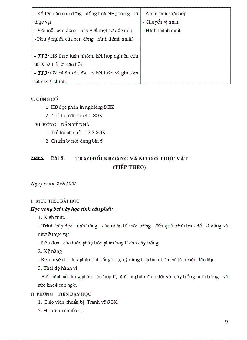 image for page Giáo án điện tử Sinh học 11 trọn bộ