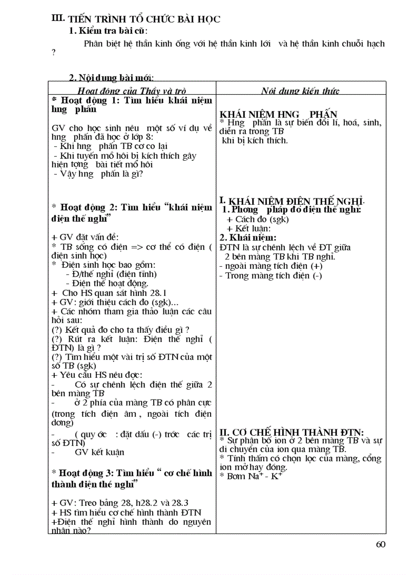 image for page Giáo án điện tử Sinh học 11 trọn bộ