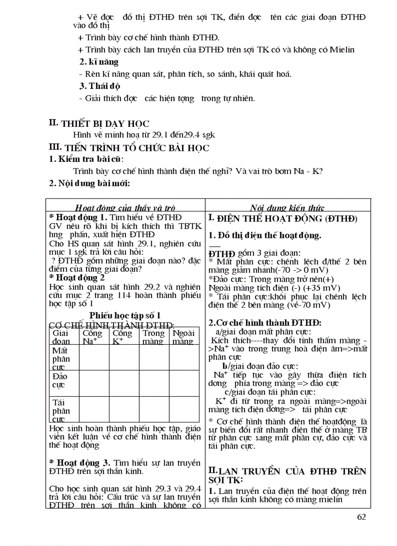 image for page Giáo án điện tử Sinh học 11 trọn bộ