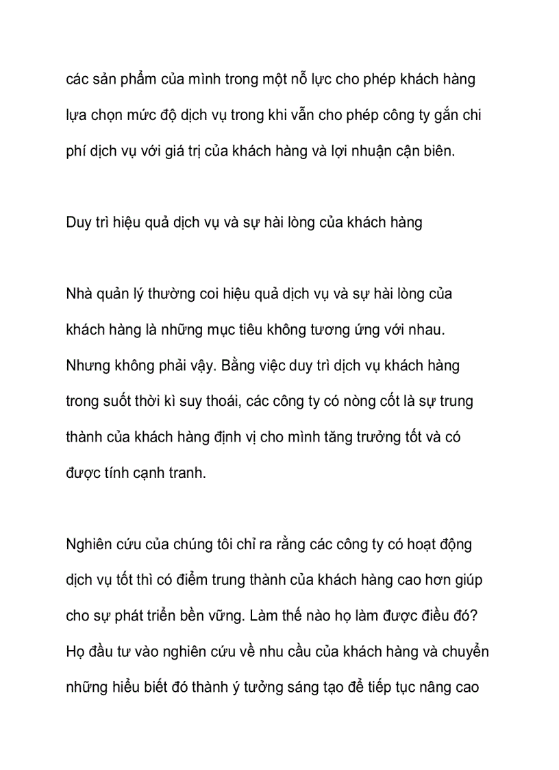 image for page Cân bằng giữa dịch vụ và sự hài lòng của khách hàng