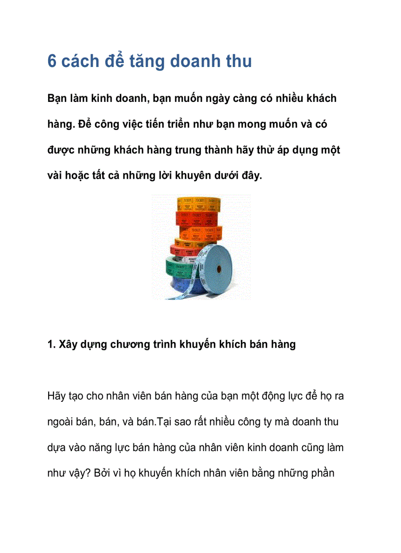 image for page 6 cách để tăng doanh thu