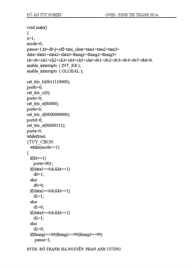image for page Thiết kế thi công Mạch đếm và phân loại sản phẩm sử dụng Vi xử lý PIC16F877A