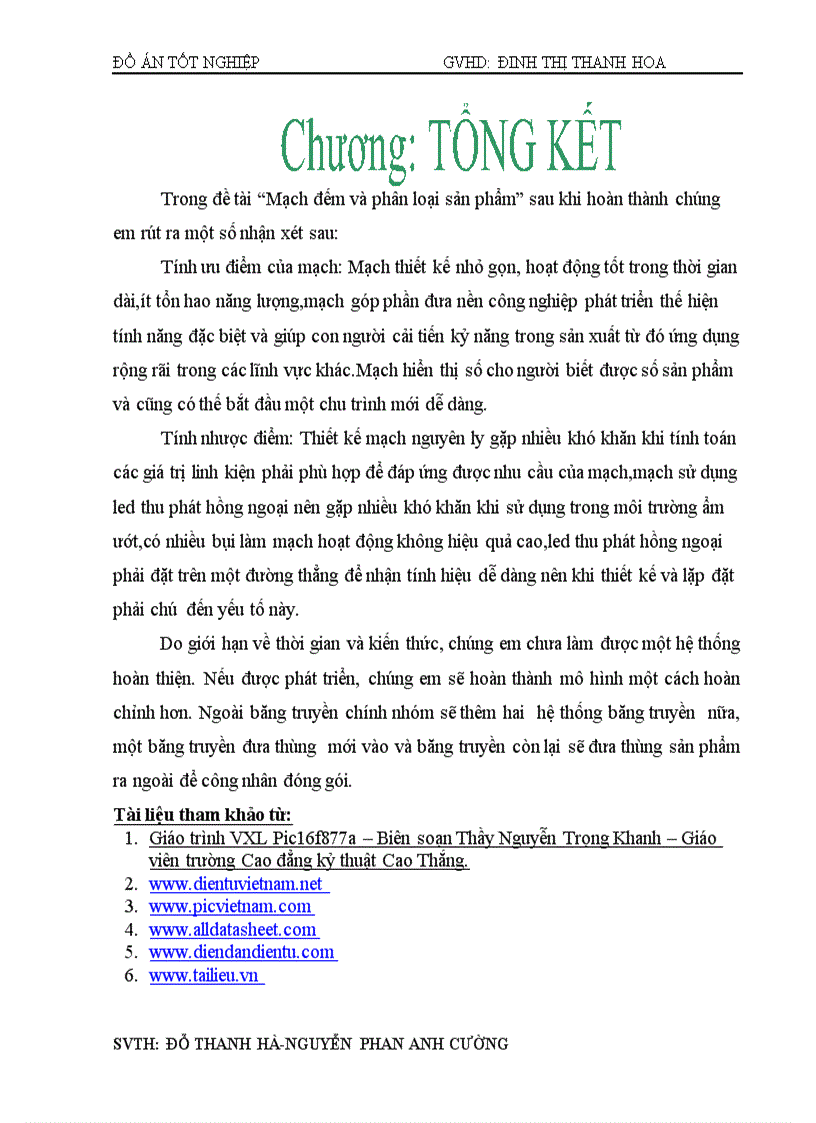 image for page Thiết kế thi công Mạch đếm và phân loại sản phẩm sử dụng Vi xử lý PIC16F877A