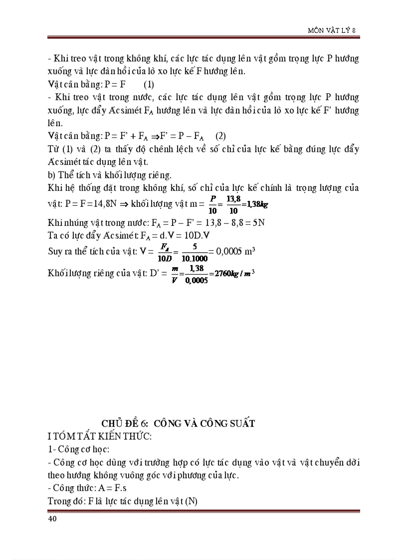 image for page Bài giảng bồi dưỡng học sinh giỏi vật lý 8