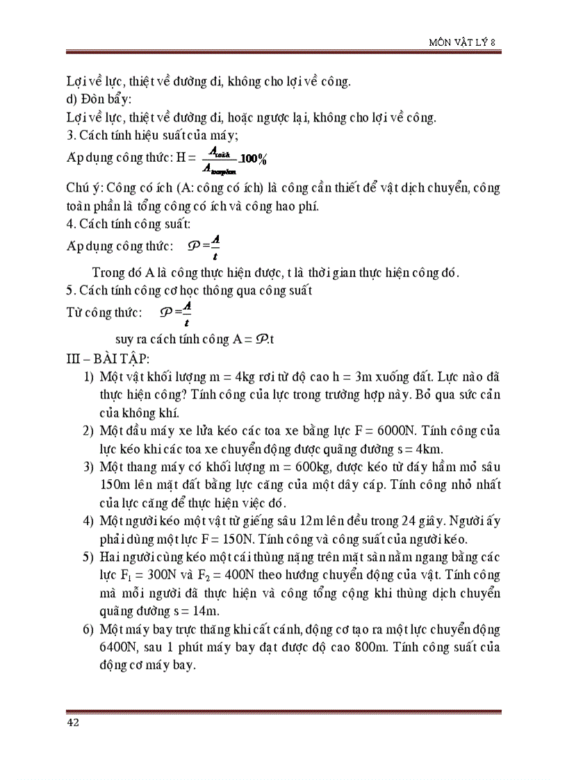 image for page Bài giảng bồi dưỡng học sinh giỏi vật lý 8