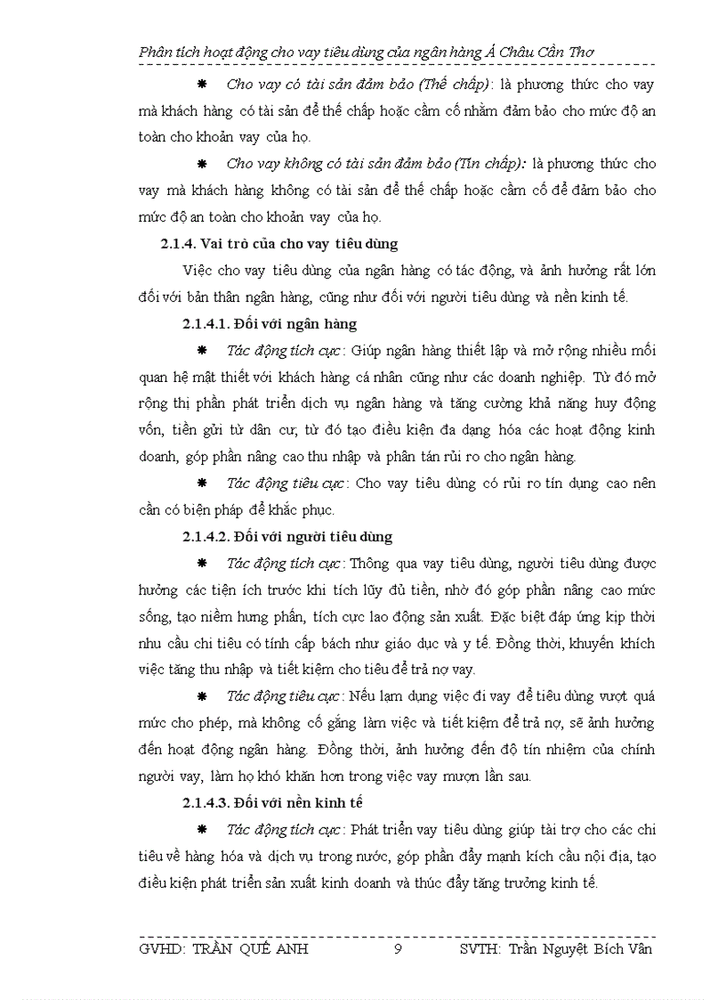 image for page Phân tích hoạt động cho vay tiêu dùng tại chi nhánh ACB Cần Thơ