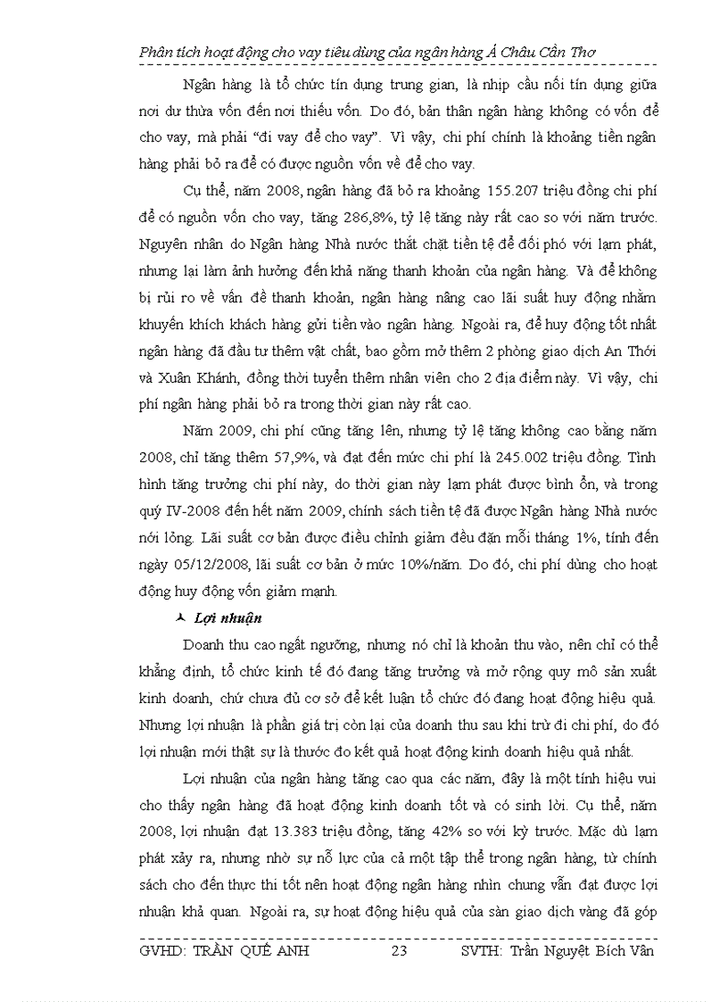 image for page Phân tích hoạt động cho vay tiêu dùng tại chi nhánh ACB Cần Thơ