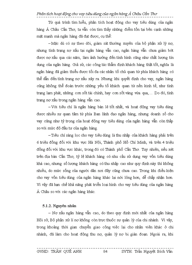 image for page Phân tích hoạt động cho vay tiêu dùng tại chi nhánh ACB Cần Thơ