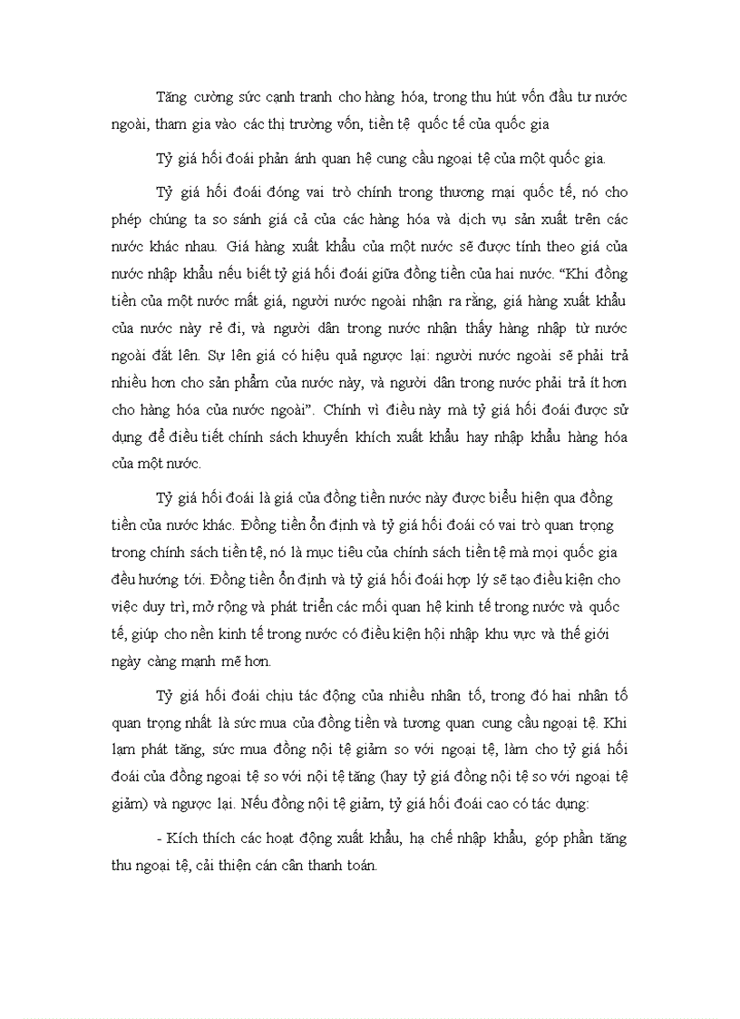 image for page Tình hình tỉ giá hối đoái hiện nay