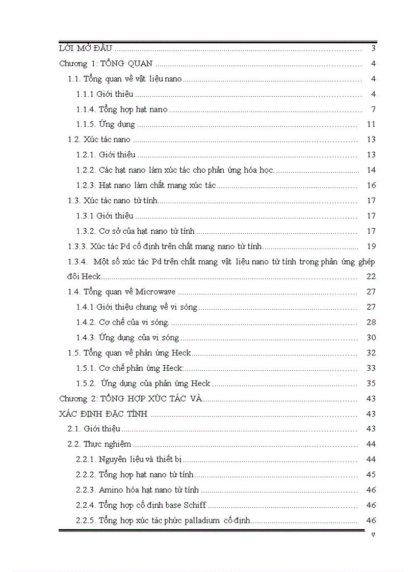 image for page Nghiên cứu thực hiện phản ứng Heck sử dụng xúc tác Palladium cố định trên vật liệu Nano từ tính trong điều kiện vi sóng