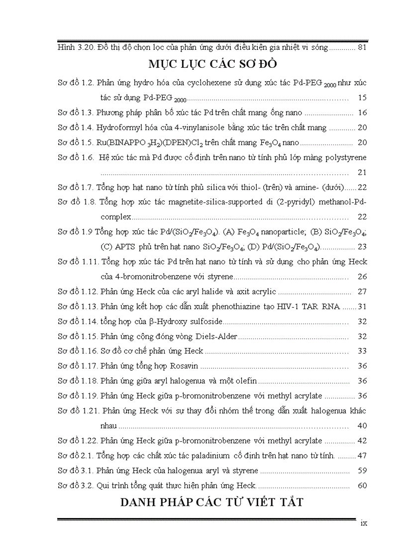 image for page Nghiên cứu thực hiện phản ứng Heck sử dụng xúc tác Palladium cố định trên vật liệu Nano từ tính trong điều kiện vi sóng