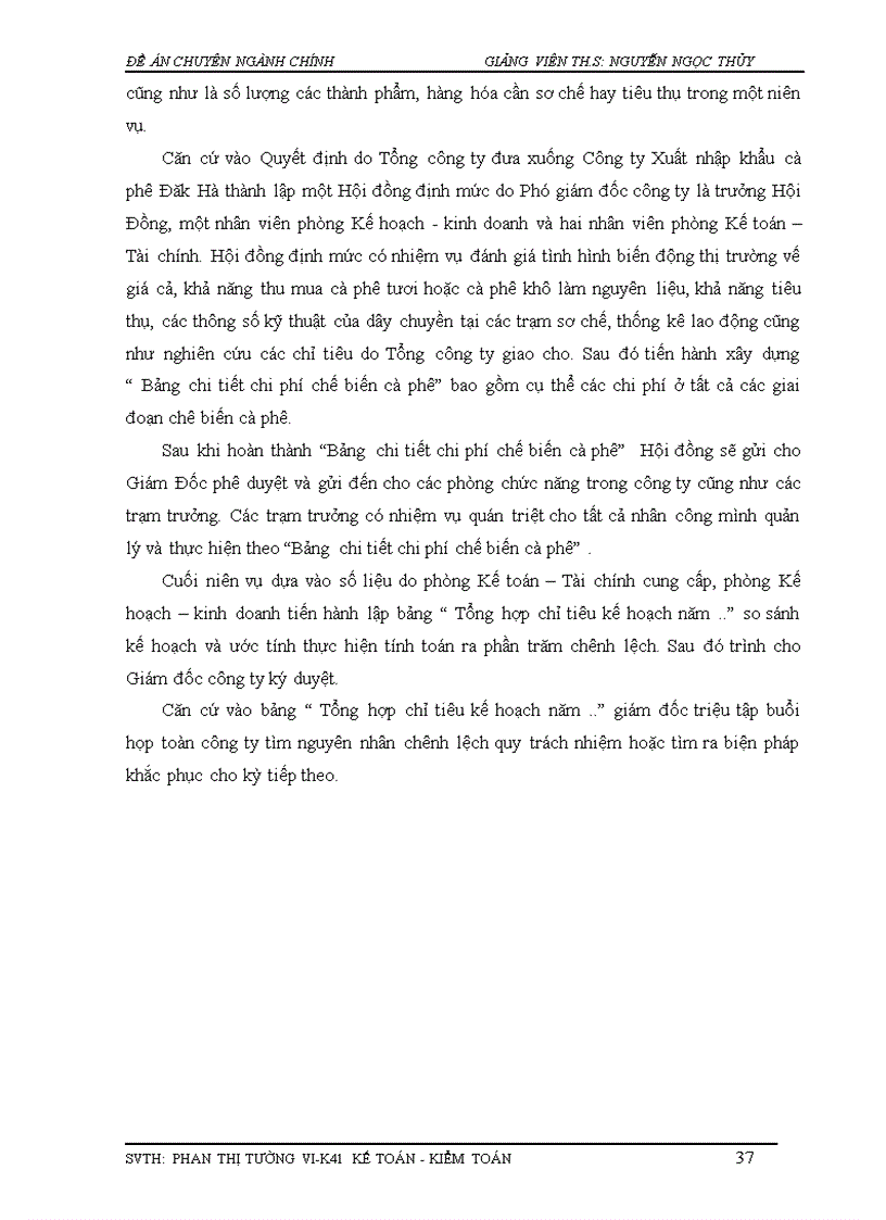 image for page Tìm hiểu và đánh giá công tác tổ chức kế toán chi phí tại Công ty Xuất nhập khẩu Cà phê Đăk Hà