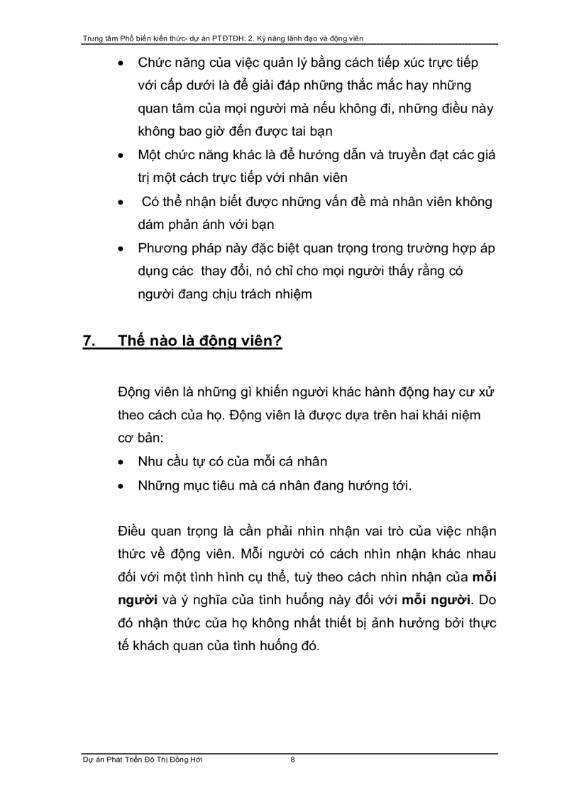 image for page Lãnh đạo và động viên nhân viên