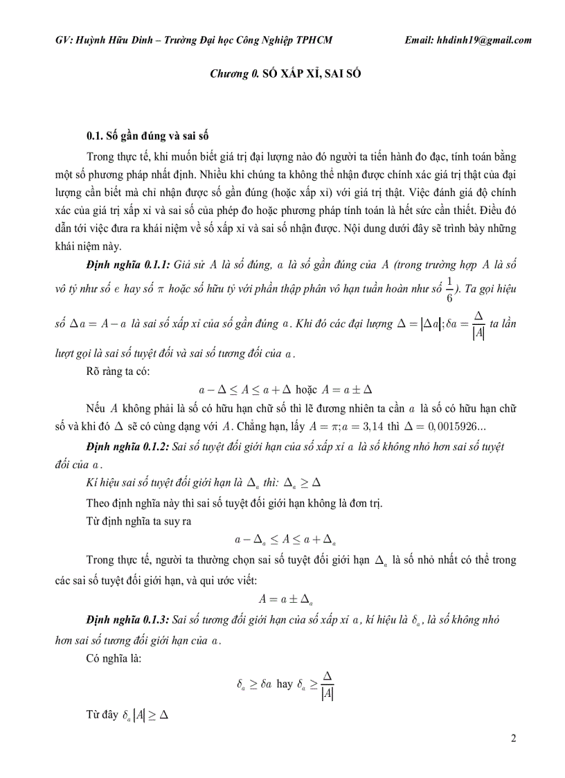 Giáo trình và bài tập ví dụ về môn phương pháp tính cùng 1 số cách bấm máy tính fx570 ES 2