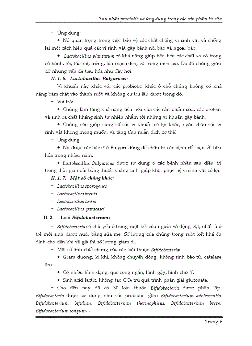 image for page Thu nhận probiotic và ứng dụng trong các sản phẩm từ sữa